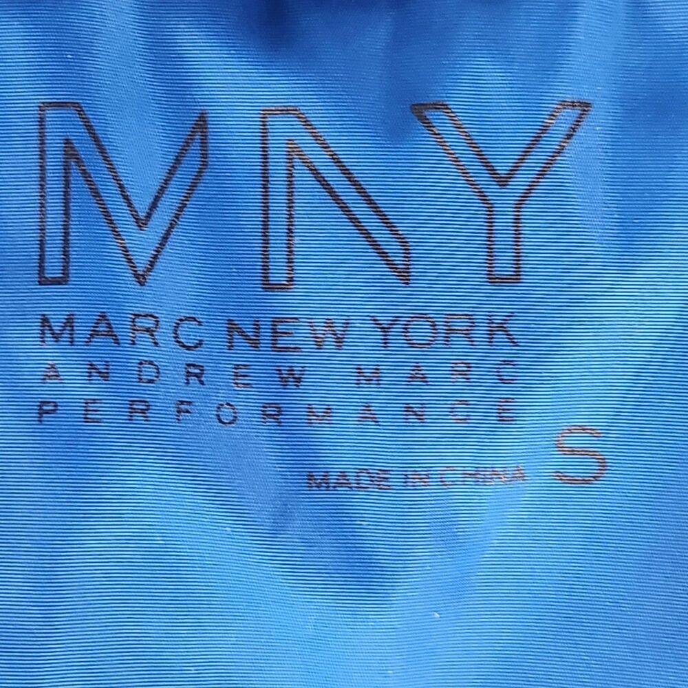 Marc New York (Andrew Marc) Electric Blue / Black Quilted Zip Front Vest Size S - Picture 9 of 11